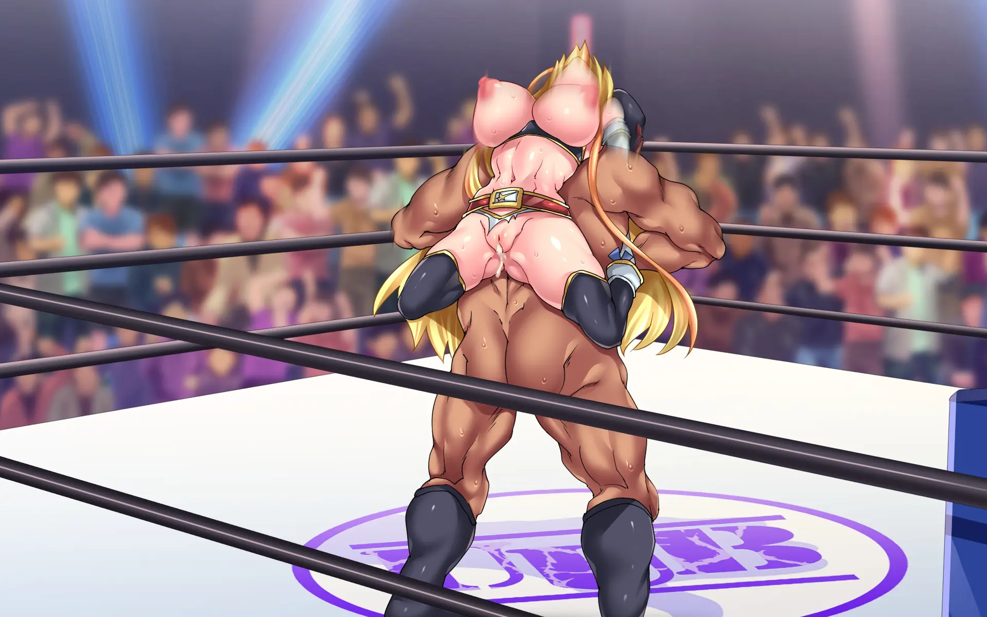 Kanzen Haiboku -WrestleDown- Muhai No Bijyo Wrestler Ga Wana Ni Hamari Ring-Jou De Youshanaku Nando Mo Okasareru!! | 완전 패배 -WrestleDown- 무패의 미녀 레슬러가 덫에 빠져 링 위에서 몇 번이고 무참히 범해진다!!